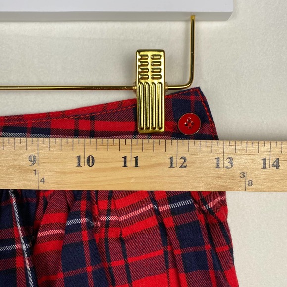 Est. 1989 Place Kids Girls Size 8 Red Plaid Pleated Stretch Skirt - Picture 2 of 7